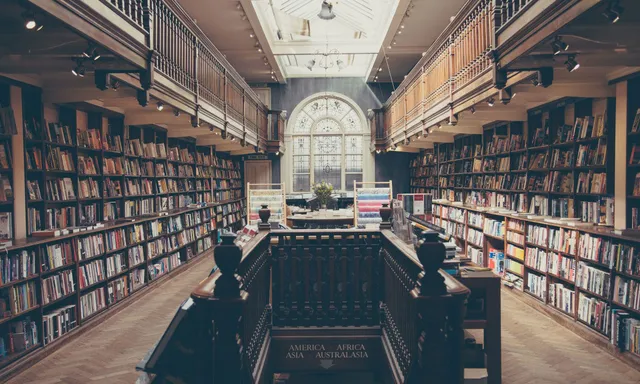 Library shelves